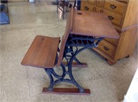 ANTIQUE SCHOOL DESK