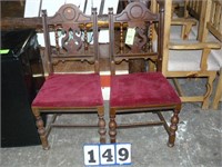 Vintage dark brown chairs