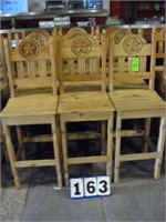 Rustic bar height chairs