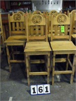 Rustic bar height chairs