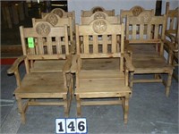 Rustic arm chairs