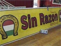 Spanish drink advertising signs, approx 42"x192"