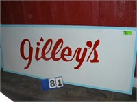 Gilleys sign. Approx 96"x 37"