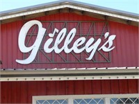 Large Bulb Lighted "Gilley's" Sign. Size: