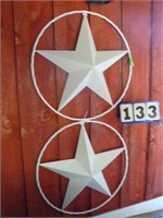 Decorative Texas stars. 35 in diameter