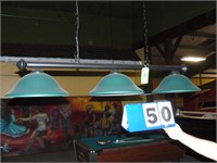 3 bulb hanging pool table light