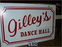 "Gilleys Dance Hall" sign. Approx 60"x90"