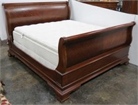 Cherry Wood King Size Sleigh Bed Frame