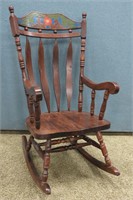 Large Oversized Traditional Country Wood Rocker