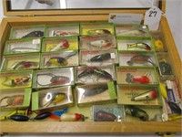 28 Creek Chub assorted lures, 24 in box