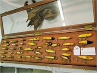 35 Vintage assorted wooden body lures