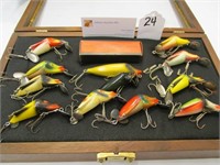 12 Jamison lures including 10 Wig-L twin