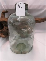 Vintage "Camp Minnow" glass jar trap