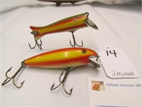 2 Pflueger rainbow fishing lures