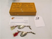 G. M. Skinner's fluted spoon baits