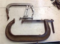 Large 10" Williams #410 and other clamp.