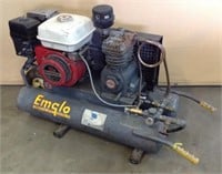 Industrial Emglo portable gas compressor.