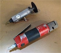 Qty two air tools, nibbler & cut-off tools