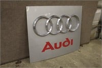 AUDI SIGN, APPROX 55 1/2"x45 1/2"