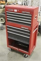 (2) PIECE CRAFTSMAN TOOL BOXES WITH TOOLS AND DENT