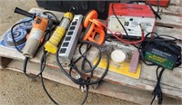 Angle Grinder, Blades, Battery Chargers, Misc