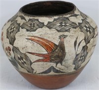 EARLY 20TH CENTURY ZIA OLLA WITH BIRD DESIGN,