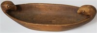 EARLY 20TH C NORTHWEST CARVED CEDAR BOWL WITH