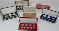 6 FRANKLIN MINT FOREIGN PROOF SETS TO INCLUDE