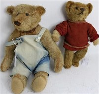 2 EARLY 20TH C GERMAN BEARS.  ONE BY STRAUS,