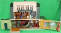 4 ROOM DUTCH COLONIAL STYLE DOLLHOUSE WITH