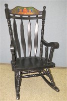 Large Oversized Traditional Country Wood Rocker