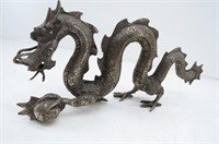 Metal Ancient Chinese Dragon Sculpture