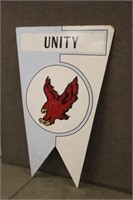 UNITY SCHOOL DISTRICT GYM SIGN, APPROX
