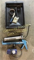 Oil pan, 2 Clamps, 12 Volt  Air-Compressor,