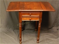 Old 2 Drawer Table.Drop Leaf