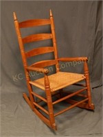 Country Rocking Chair.Rush Seat.