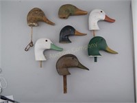 Group of 7 Decoy Heads