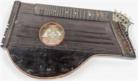 Antique Zither with Wooden Box