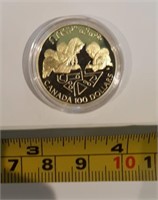 1990 Canadian 100 Dollar Coin Elizabeth Ii D.g
