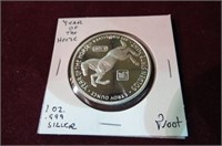 YEAR OF THE HORSE .999 SILVER ROUND