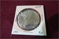 1982 AUSTRALIA SILVER 10 DOLLAR