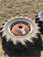 13.6-28 TIRE AND WHEEL