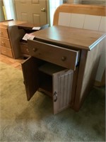 Wood cabinet w/ single drawer