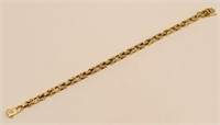 Men's 14K Yellow Gold Byzantine Link Bracelet