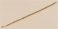 14K Yellow Gold Rope Bracelet