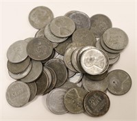 Lot Of 50 1943 Steel Wheat Cents