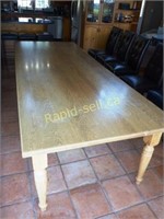 Solid Wood Harvest Table