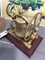 Brass bell on base, 7 x 4.5 x 6.5" tall