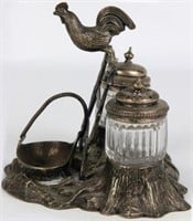19TH CENTURY SILVERPLATED FIGURAL CASTOR