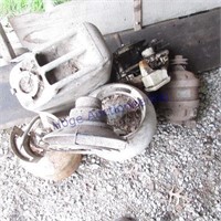 Gas tank, propane tank(old valve), misc motors